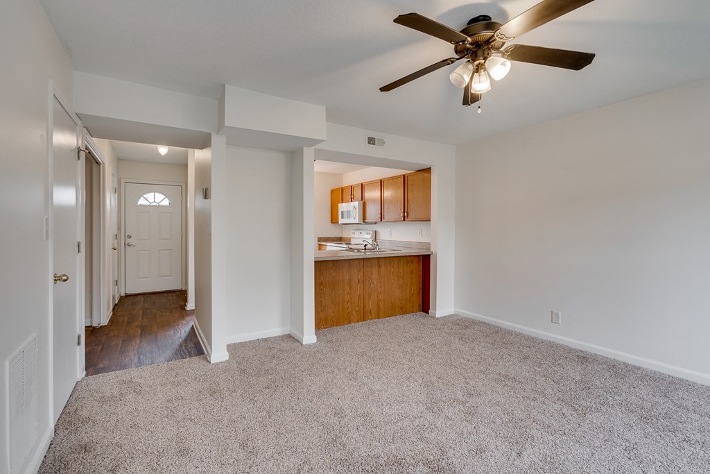 Living Room Looking Into Breakfast Bar