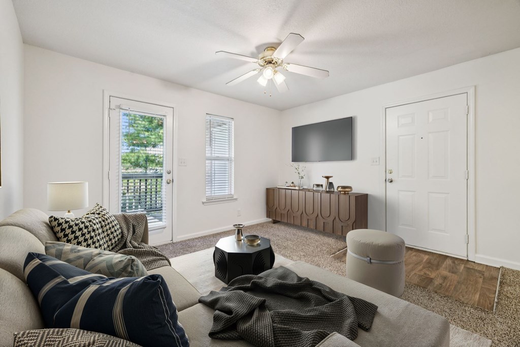 Living Area with Patio Walkout