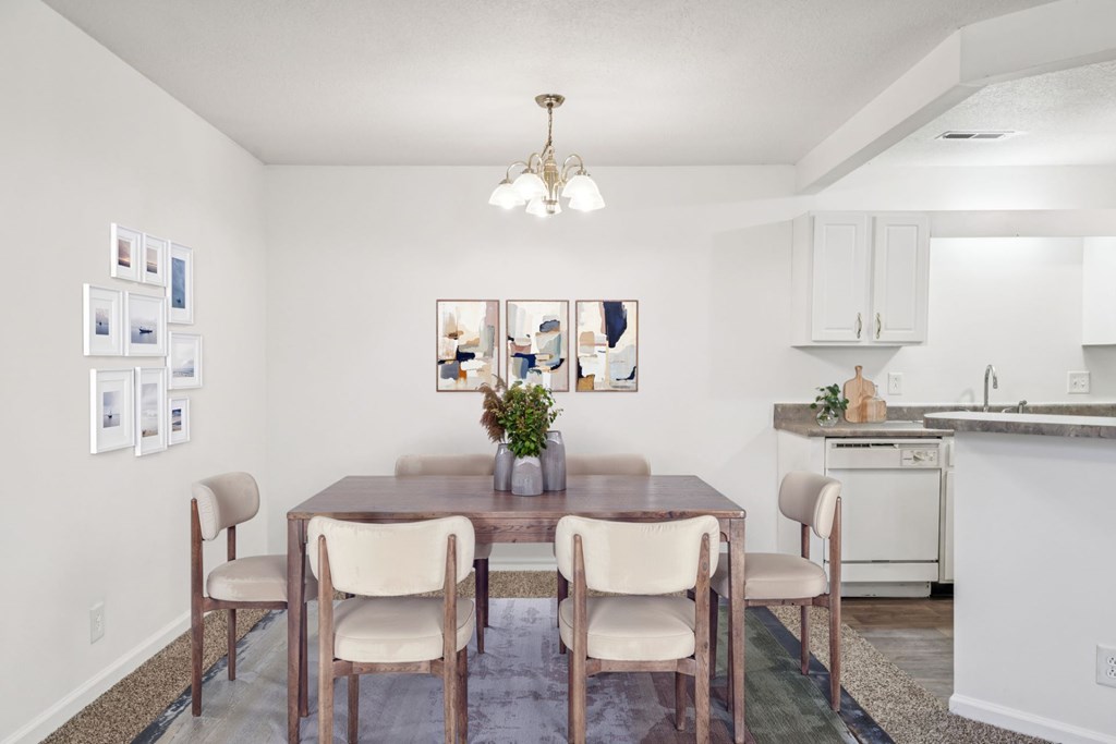 Separate Dining Area with Overhead lighting