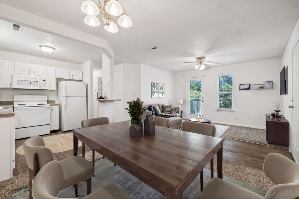 Spacious Living Area with Carpet