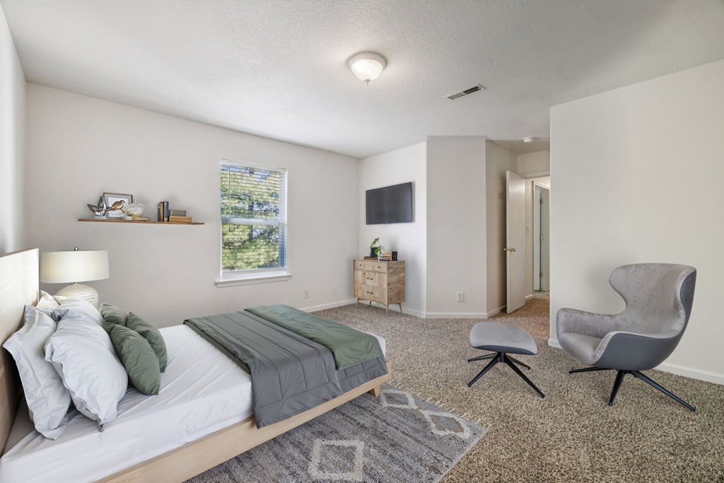 Bedroom with Plush Carpeting