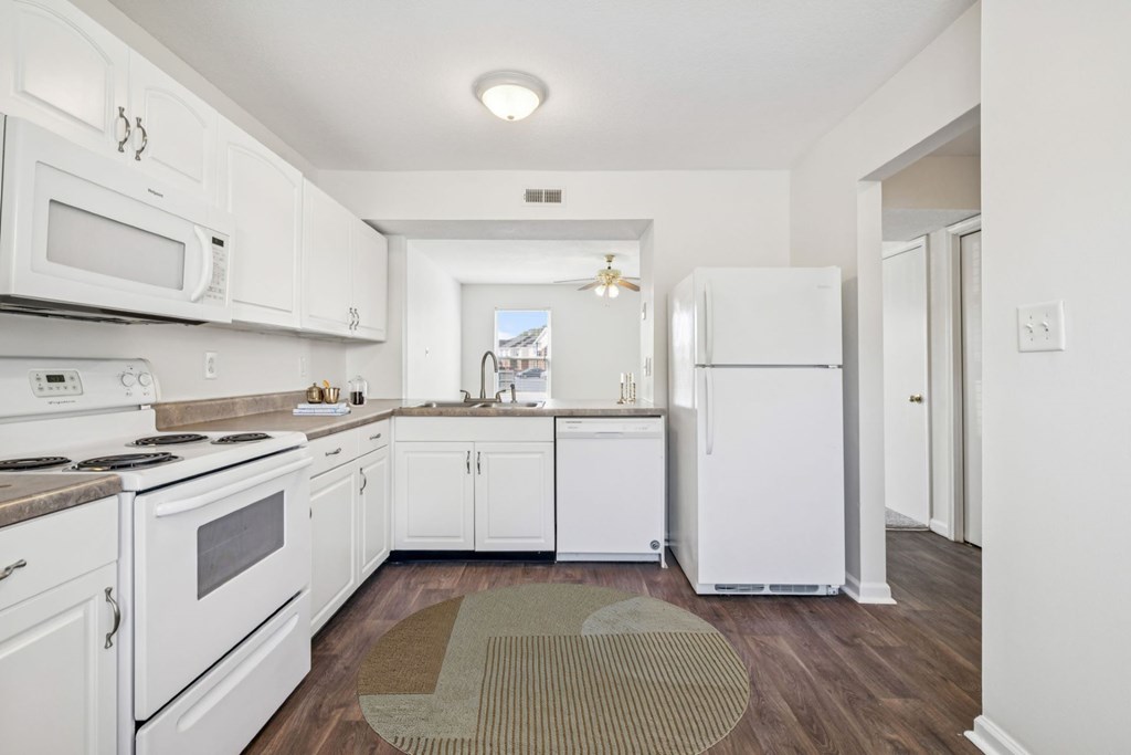 Kitchen with White Cabinetry