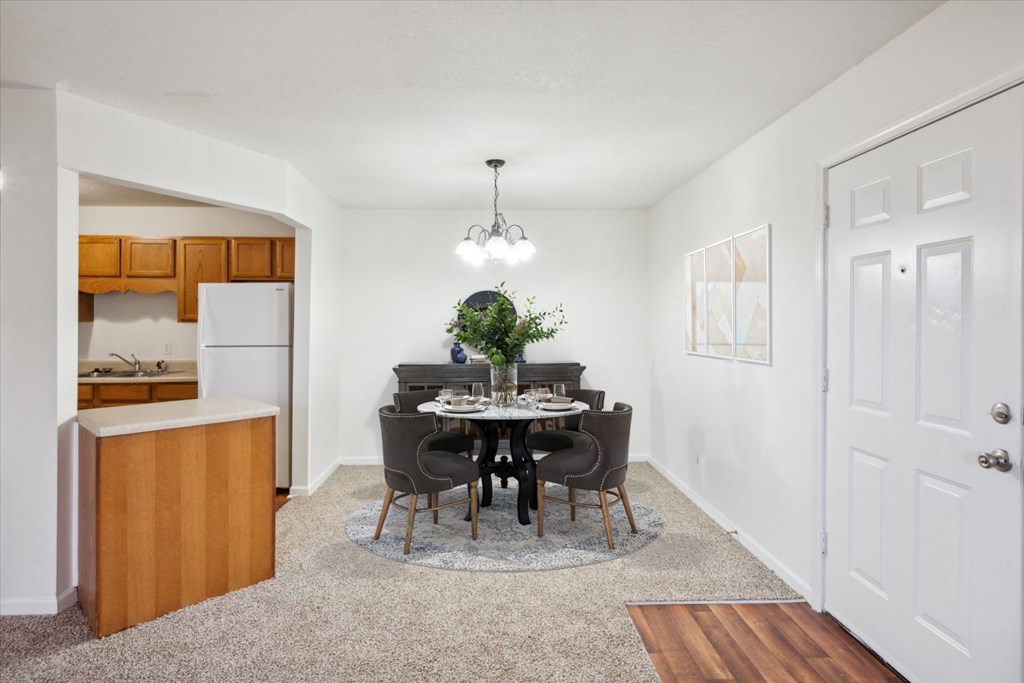 Separate Dining Area with Overhead lighting
