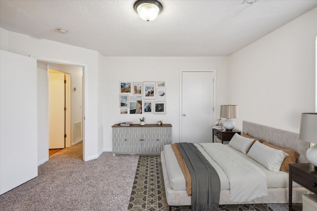 Bedroom with Plush Carpeting