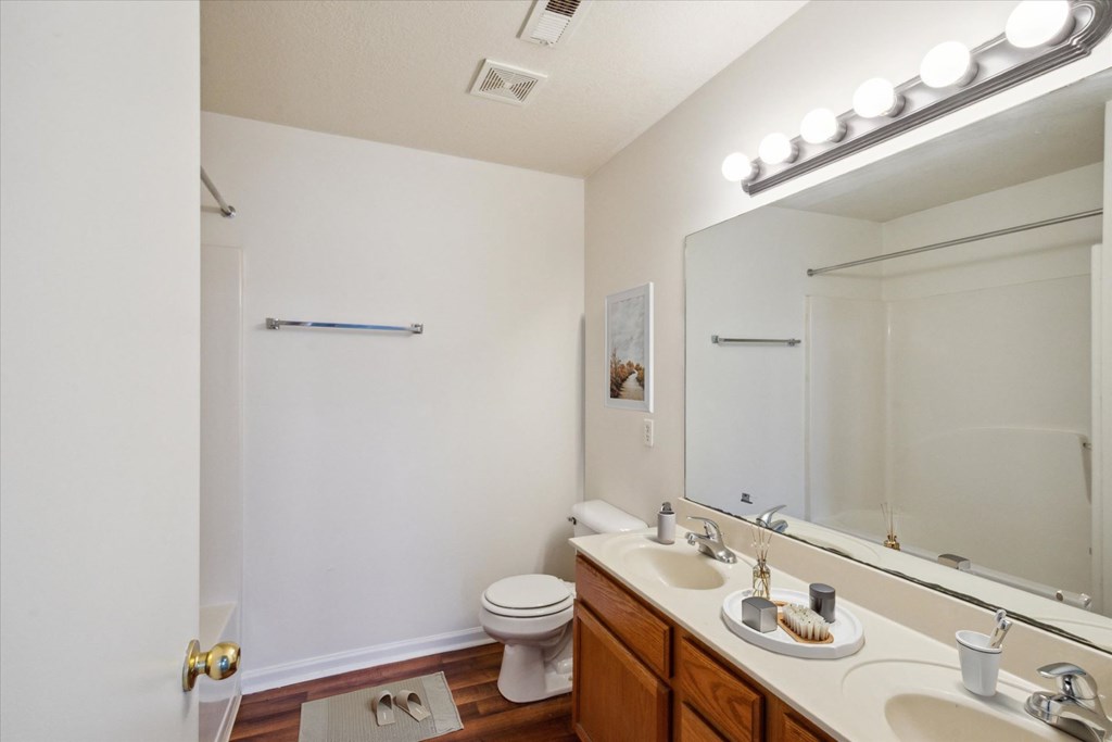 Bathroom with Wood cabinetry