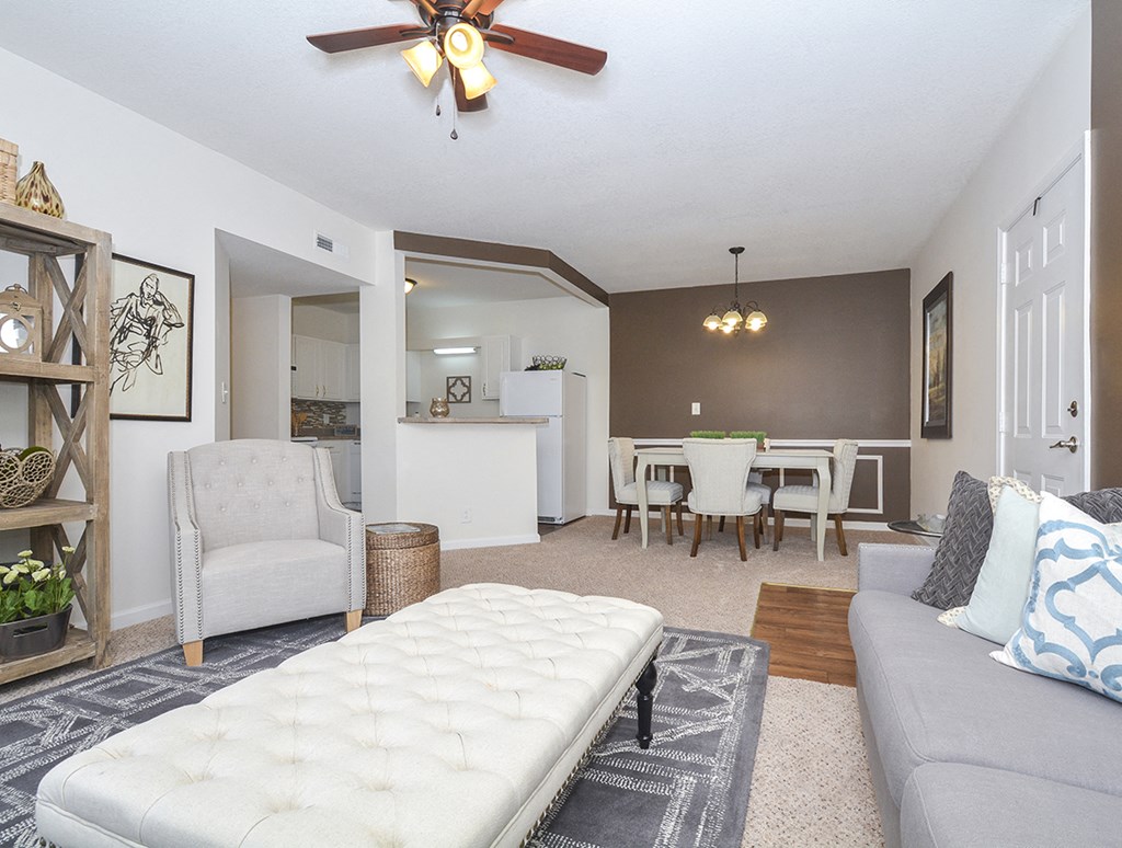 Ceiling Fan and Accent Wall