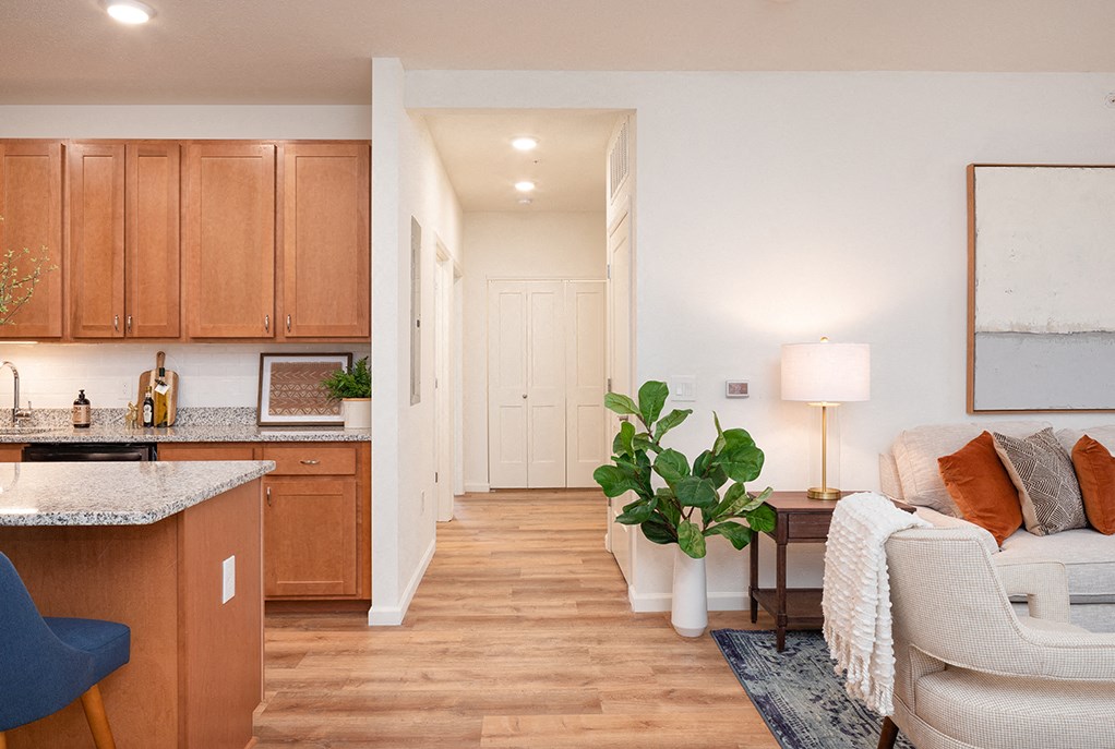 Spacious Hallway with Recessed Lighting