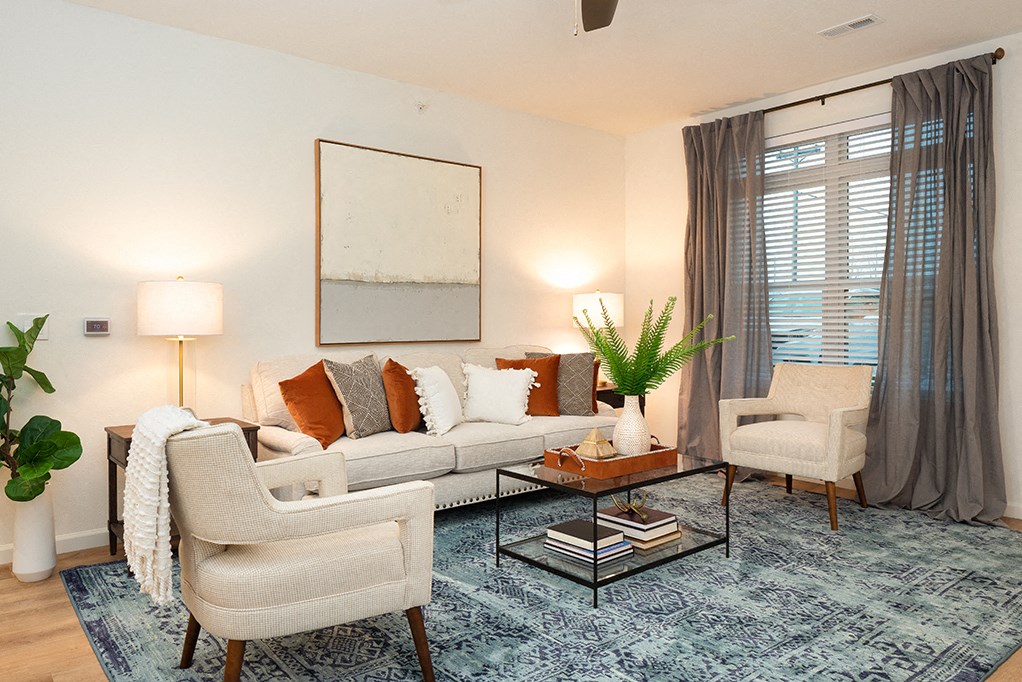 Living Room with Large Double Windows