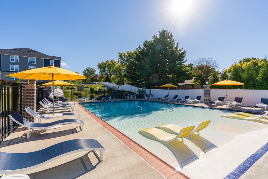 Zero Entry Pool with Lounge Chairs