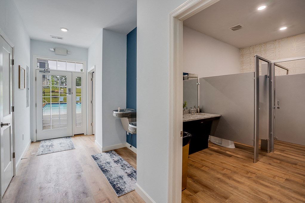 Bathroom at the Clubhouse Leading to Pool Area