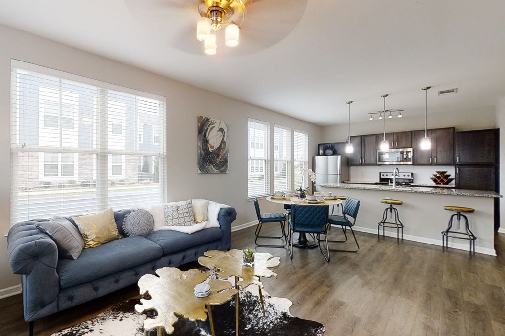 Open Concept Living Room and Kitchen