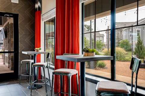 High Top Tables at the Clubhouse