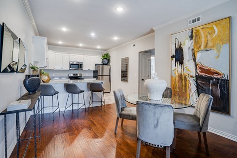Open Concept Kitchen and Dining Area