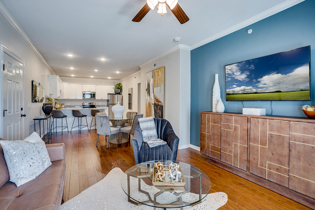 Open Concept Living Room and Dining Area