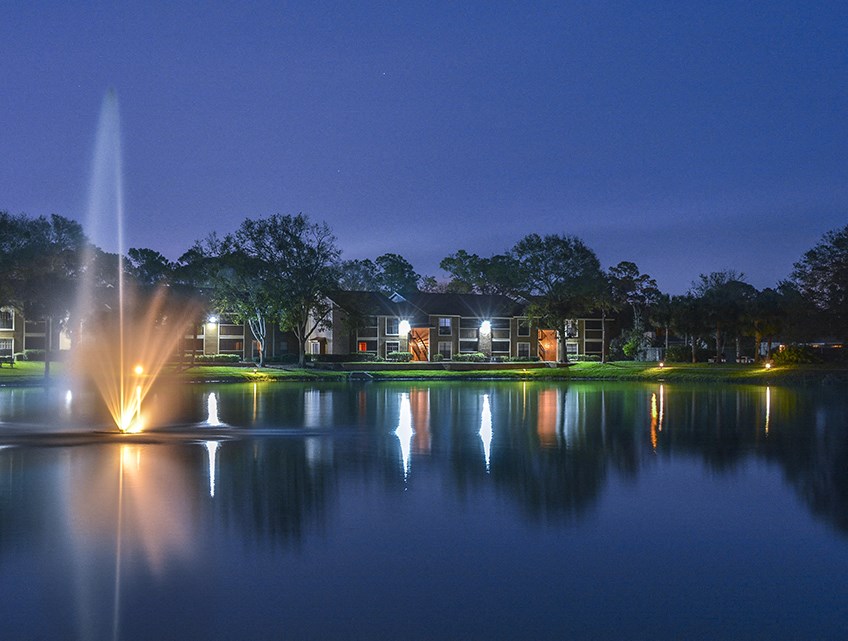 Large Lake in Community with Walking Paths