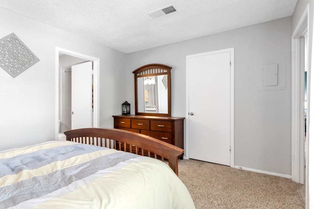 Bedroom with Plush Carpeting