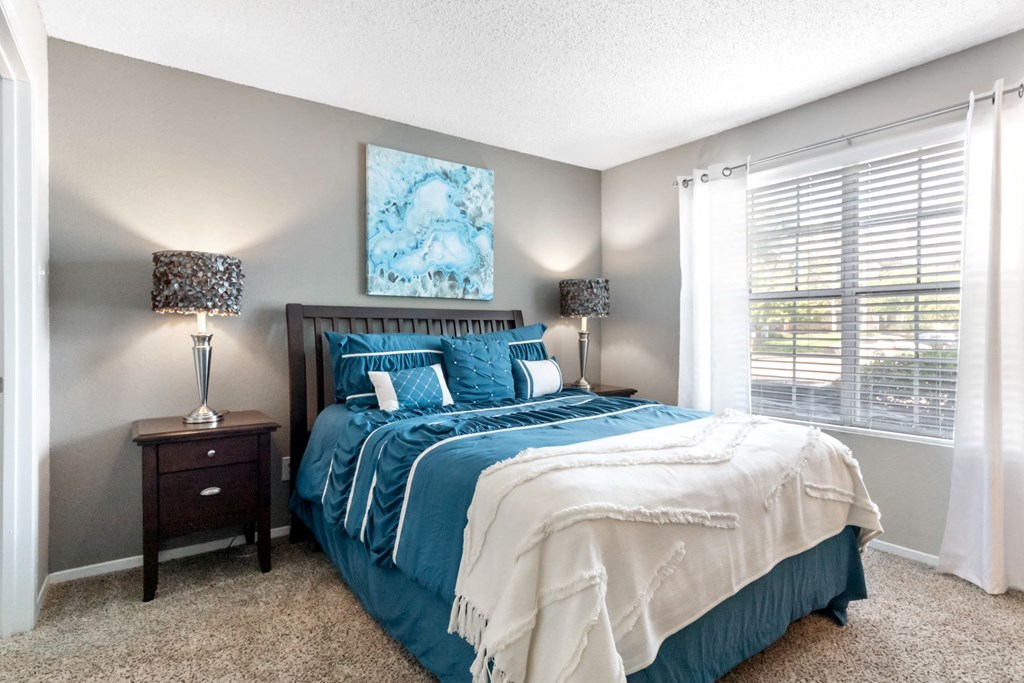 Bedroom with Large Windows