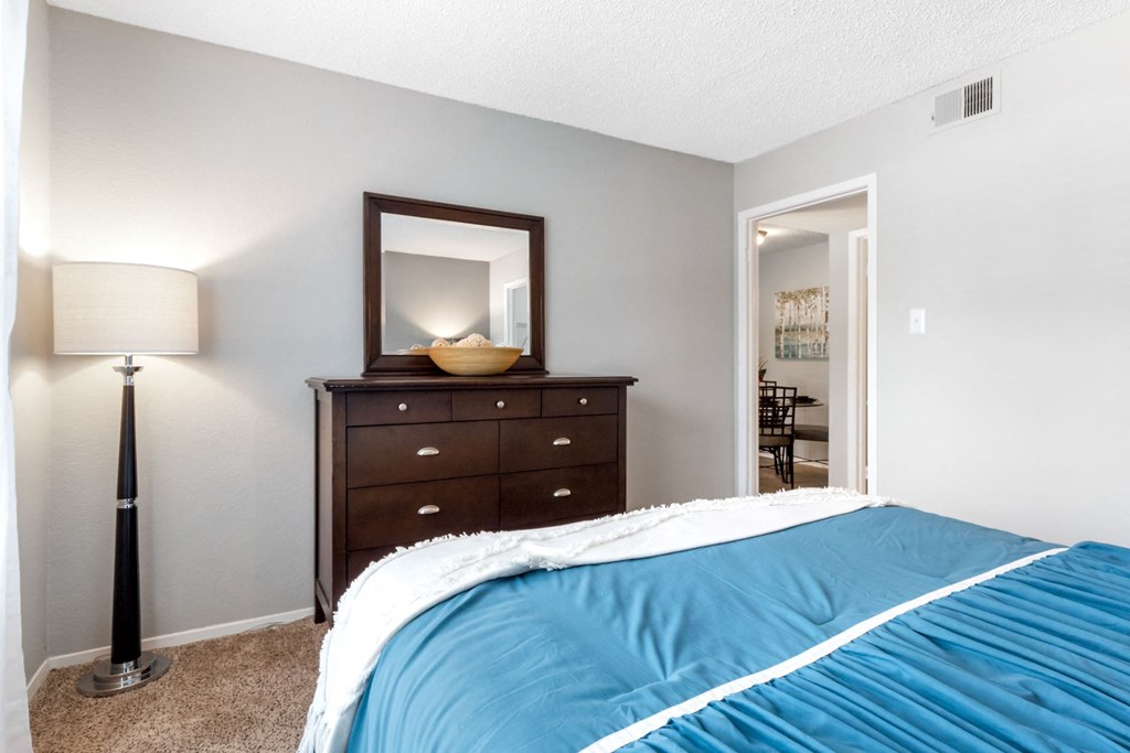 Bedroom with Plush Carpeting