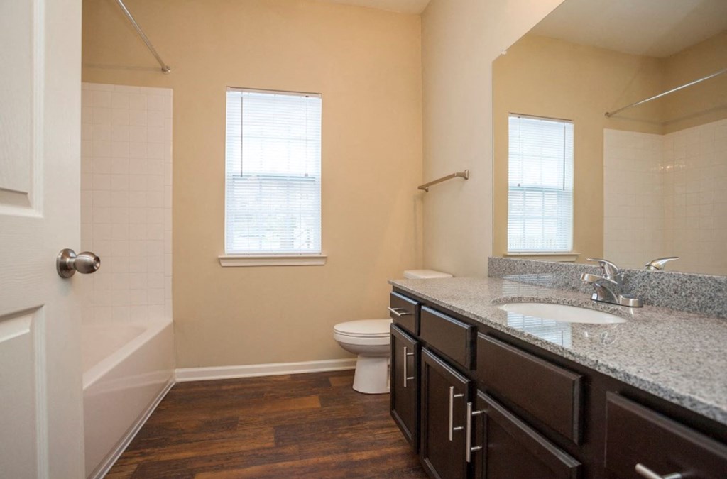 Spacious Bathroom with Ample Counter Space