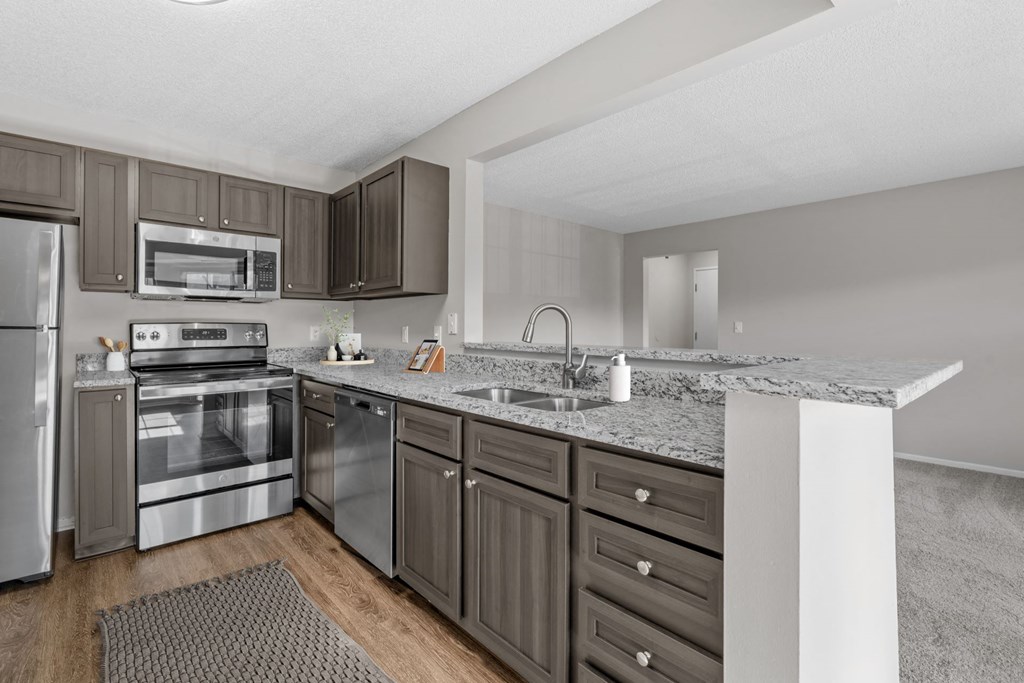 Modern Kitchen with Stainless Steel Appliances