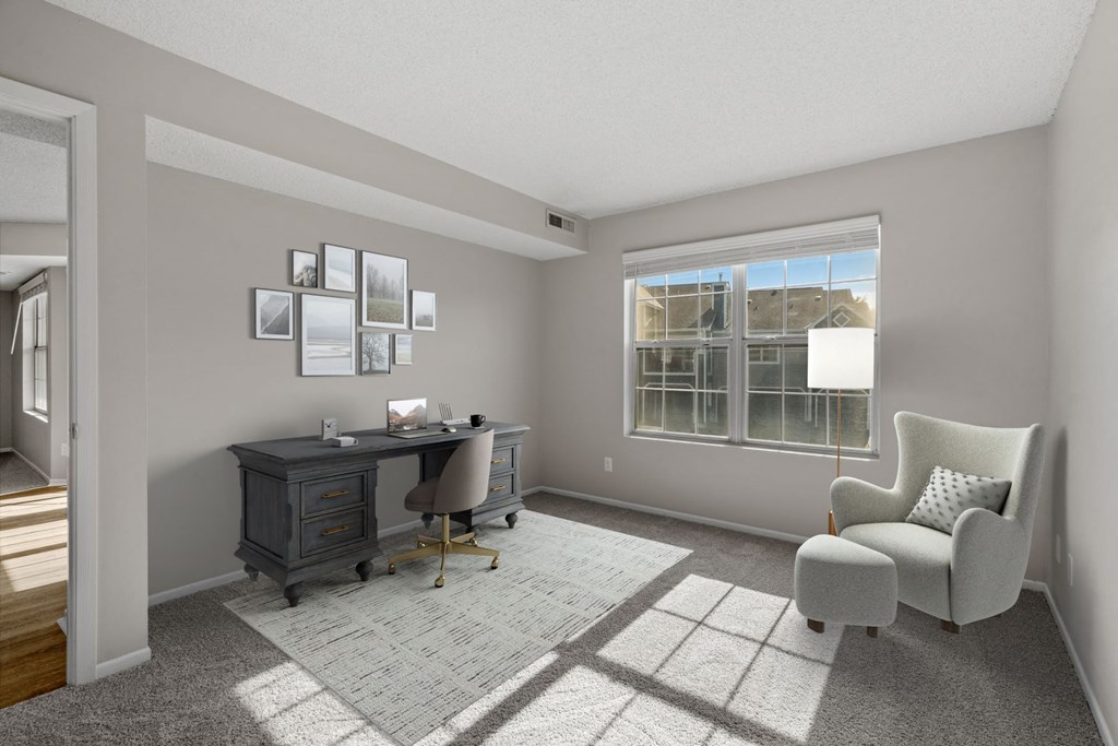 Work From Home Room with Large Window