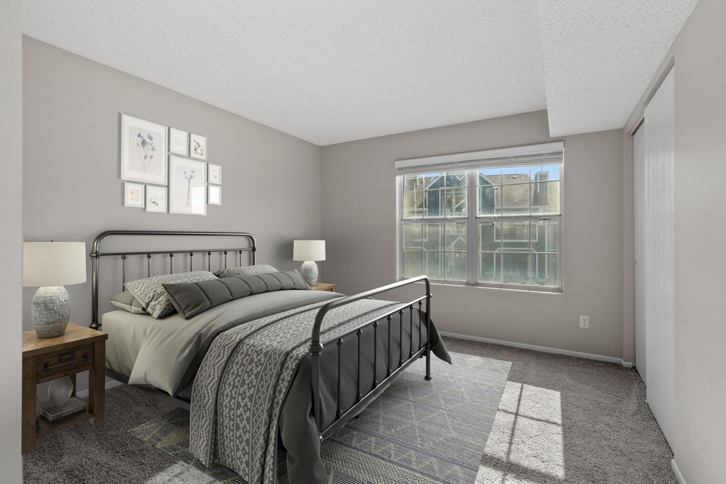 Bedroom with Plush Carpeting