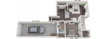 Aspen With Garage Floor Plan