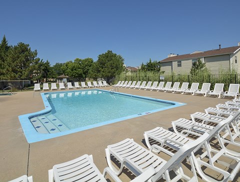 Outdoor Pool with Shallow Steps