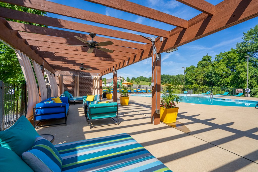 Outdoor Pergola On The Pool Sundeck