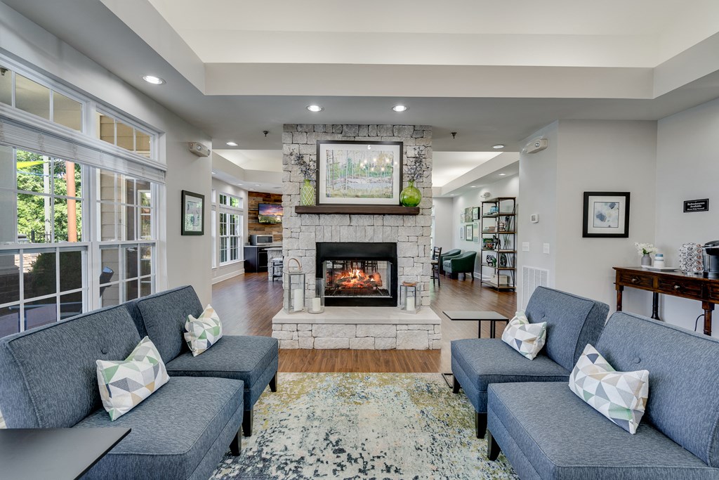 Clubhouse Lounge With Fireplace