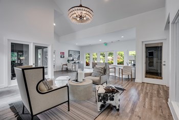 Clubhouse Sitting Area With Chandelier - Photo Gallery 2