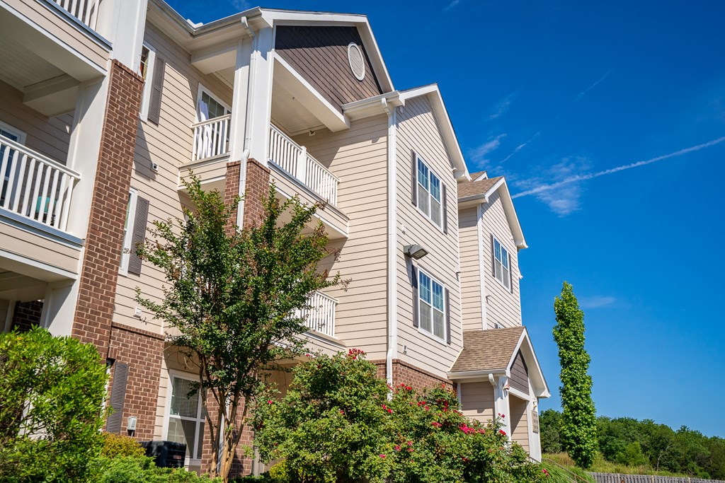 Lush Landscaping In Front Of Apartment Homes