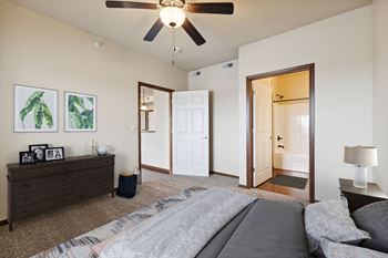 Bedroom with Plush Carpeting