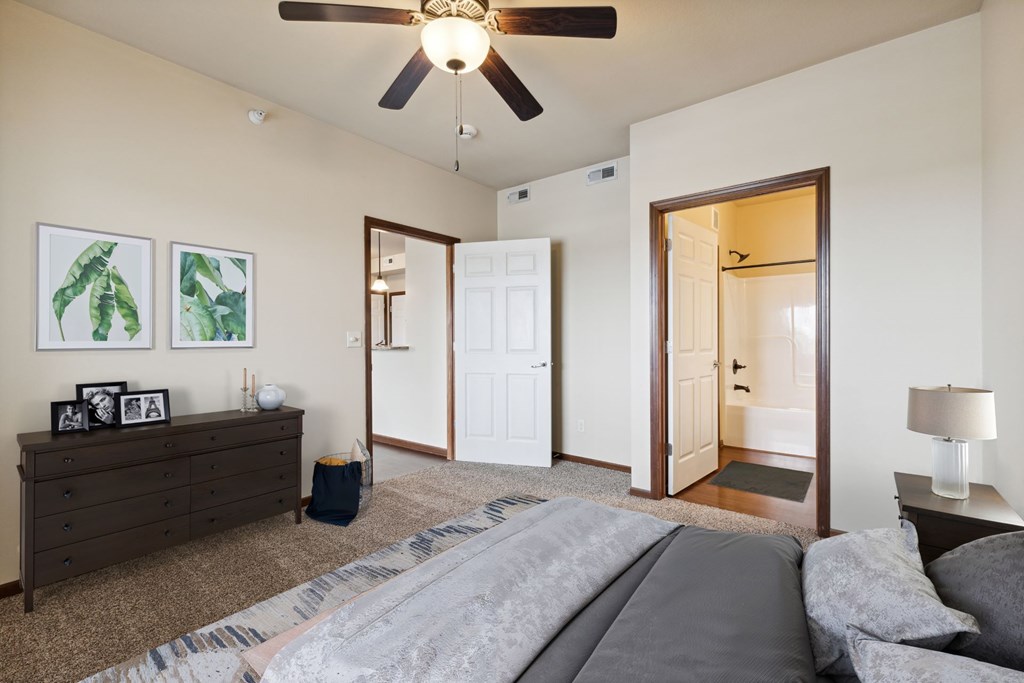 Bedroom with Plush Carpeting