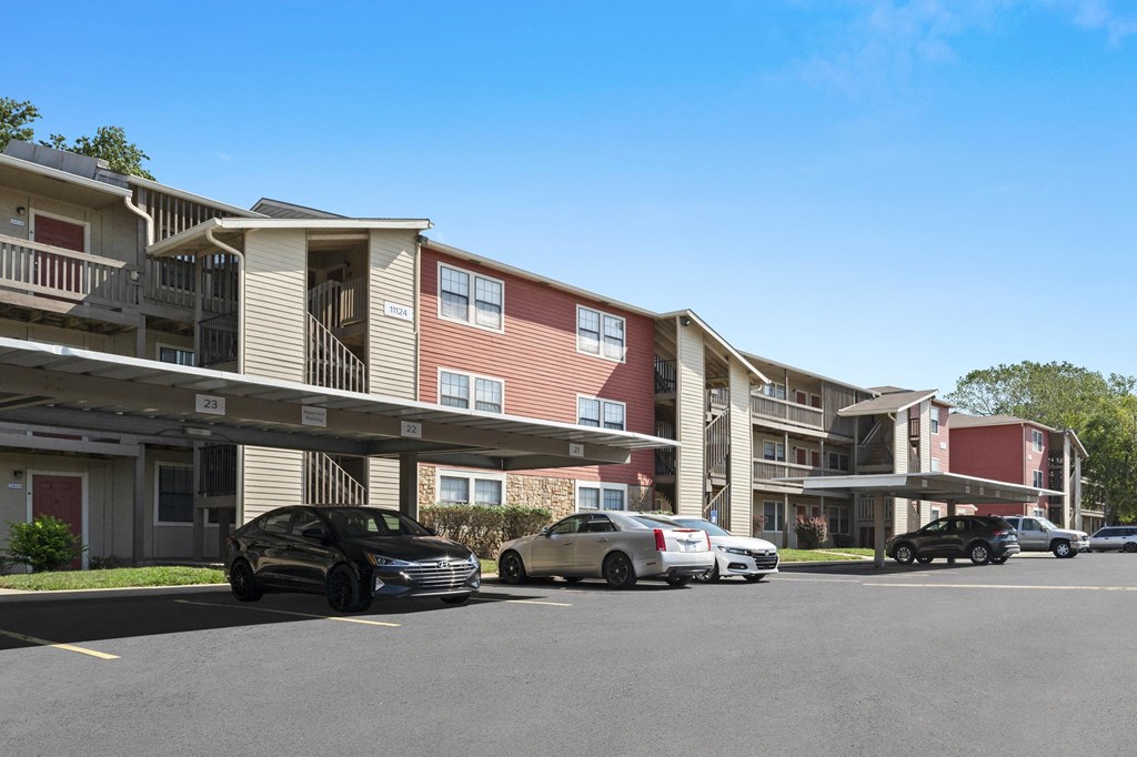 Carport Parking In Front Of Apartment Homes