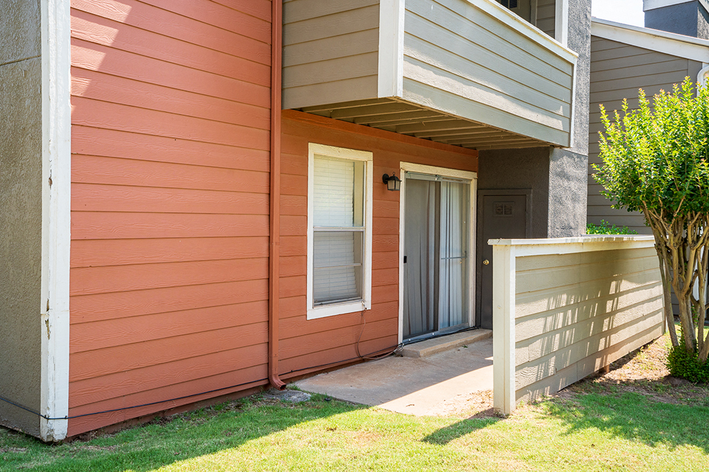 Window Overlooking Exterior Patio Space