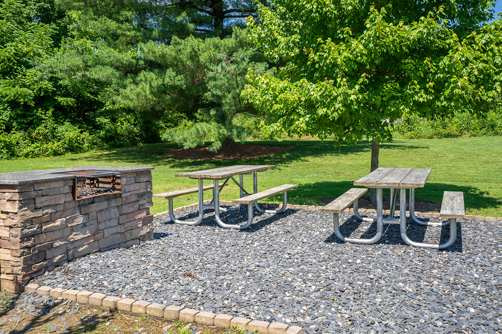 Grilling Area with Picnic Tables