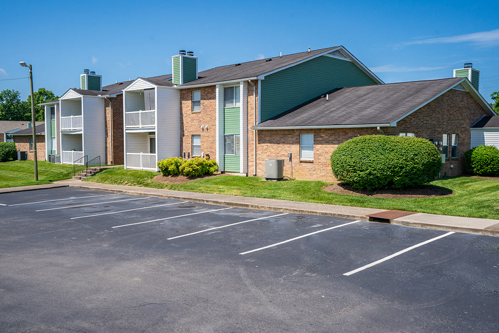 Parking Spaces in Front of Rivergate Meadows Apartment Building