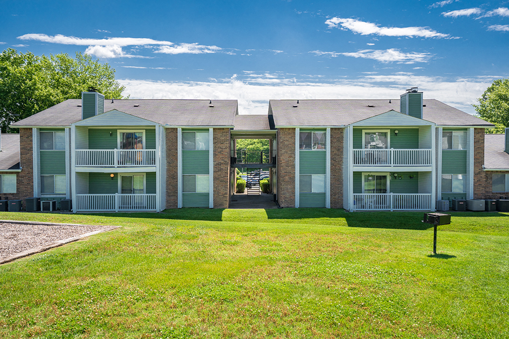Covered Exterior Stairwell at Rivergate Meadows