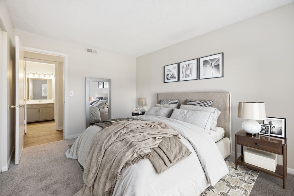 Bedroom with Plush Carpeting