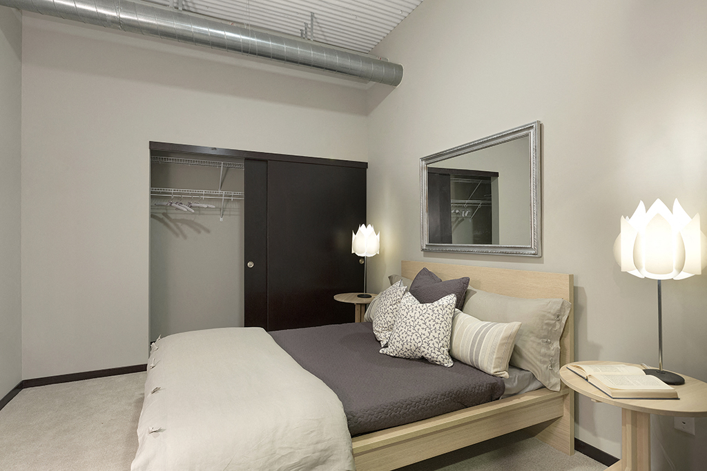 Second Bedroom with Sliding Door Closet