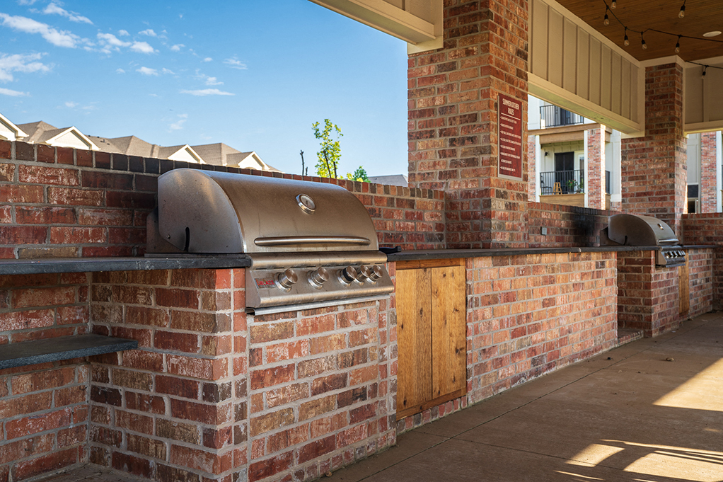 Built In Grills at the BBQ Area