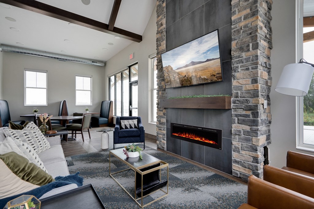 Clubhouse Lounge with Fireplace