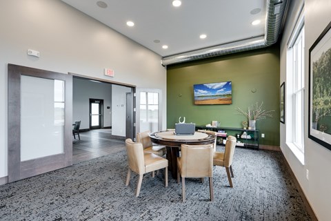 Game Room Poker Table with French Doors