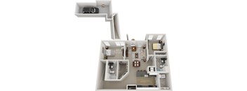 Meridian Floor Plan With Single Garage Stall Attached
