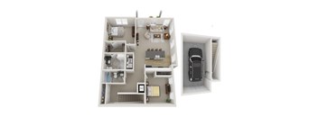 Hayworth Floor Plan With Attached Garage