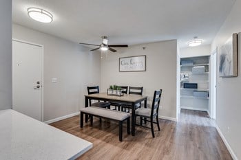 Dining Room Area With Ceiling Fan & Light - Photo Gallery 5