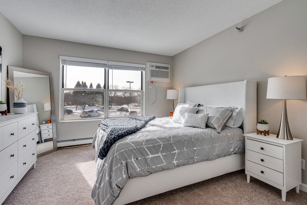 Bedroom With Double Windows