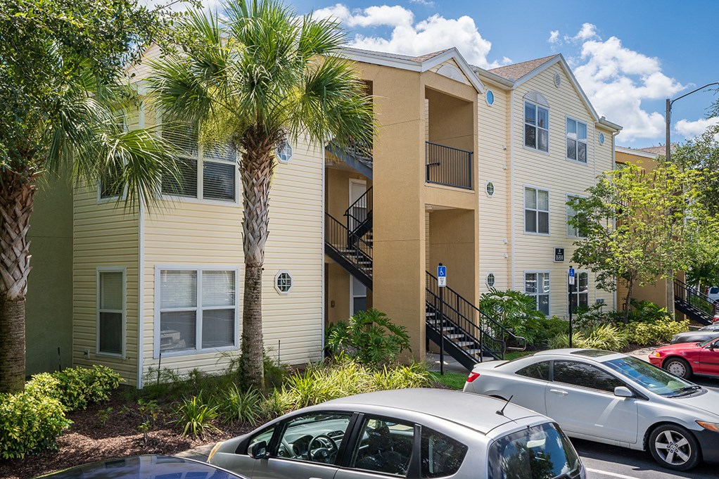 Lush Landscaping In Front of an Apartment Building at The Carrington at Four Corners