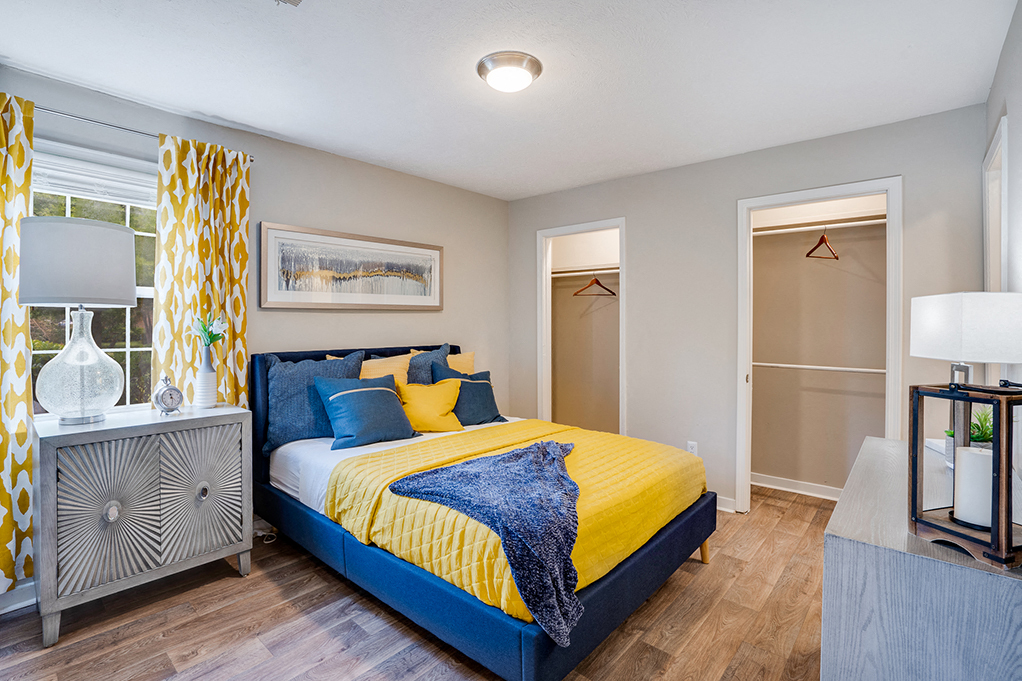 Bedroom with Two Closets